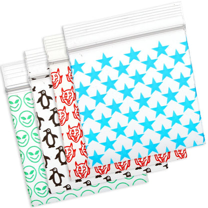 Designer Recloseable Zip Top Plastic Bags | 1000ct Bundle