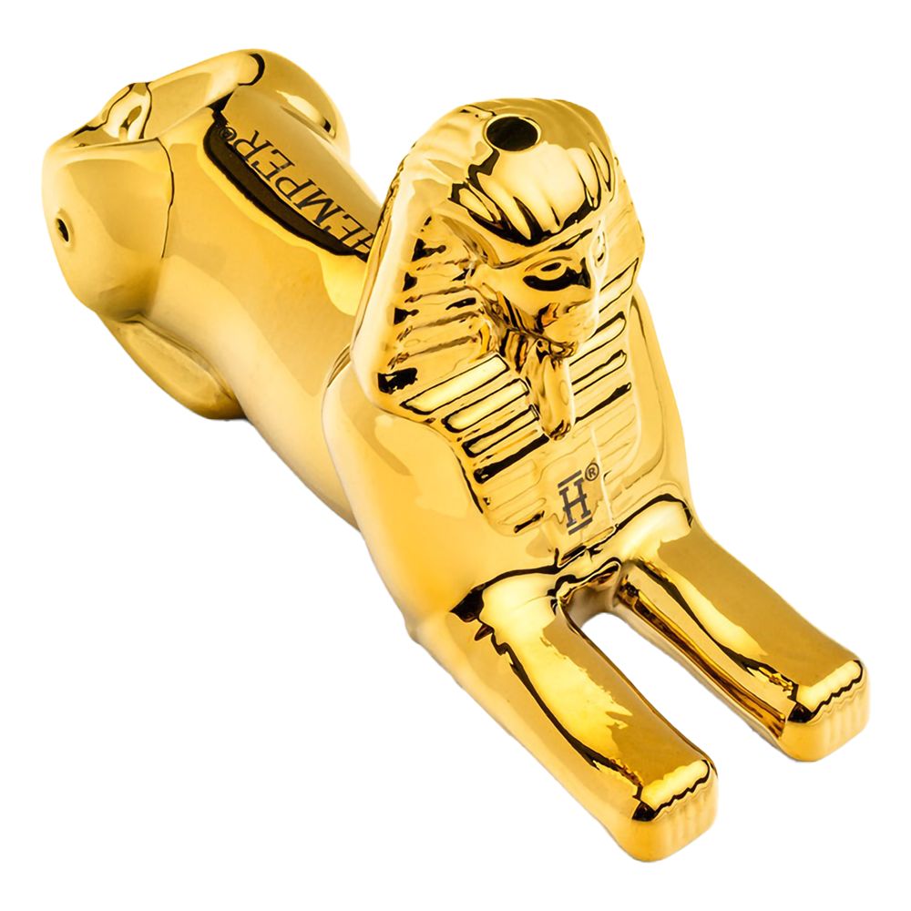 Hemper Ancient Egypt Sphinx Glass Hand Pipe - 5"