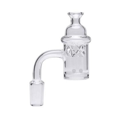 XL Flat Top Quartz Banger w. UV Terp Pearls - All Joint Options