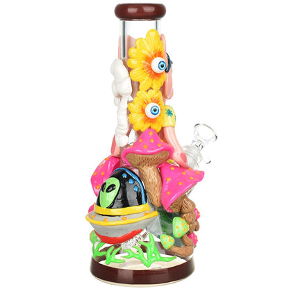 Pulsar Artist Series Glow Beaker Water Pipe | 9.5" | 14mm F