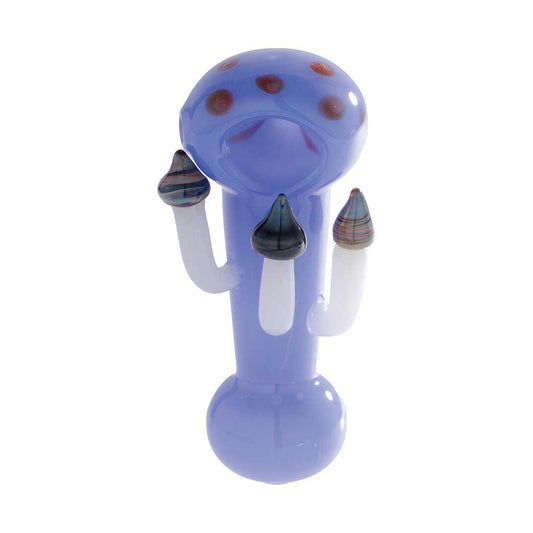 TOADSTOOL MUSHROOM GLASS HAND PIPE
