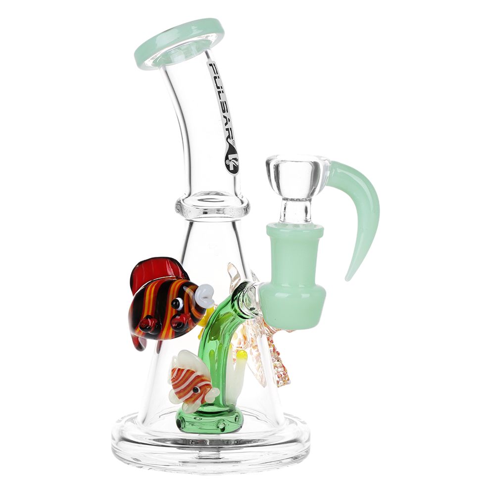 Pulsar Just Keep Swimming Glass Water Pipe - 6.5" / 14mm F