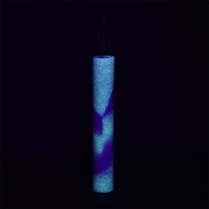 White Rhino Quartz Chillum To Straw - 5" / Glow In The Dark 25ct