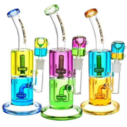 Pulsar 10” Bicolor Freezable Glycerin Chugger Bong