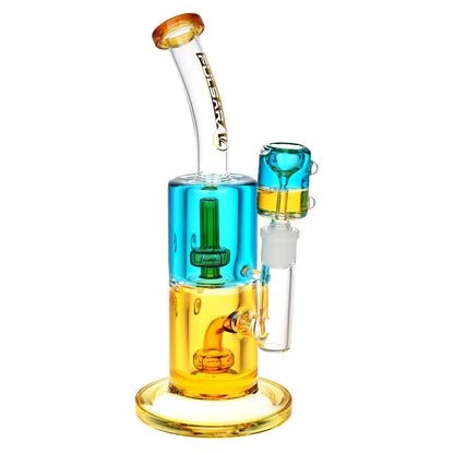 Pulsar 10” Bicolor Freezable Glycerin Chugger Bong